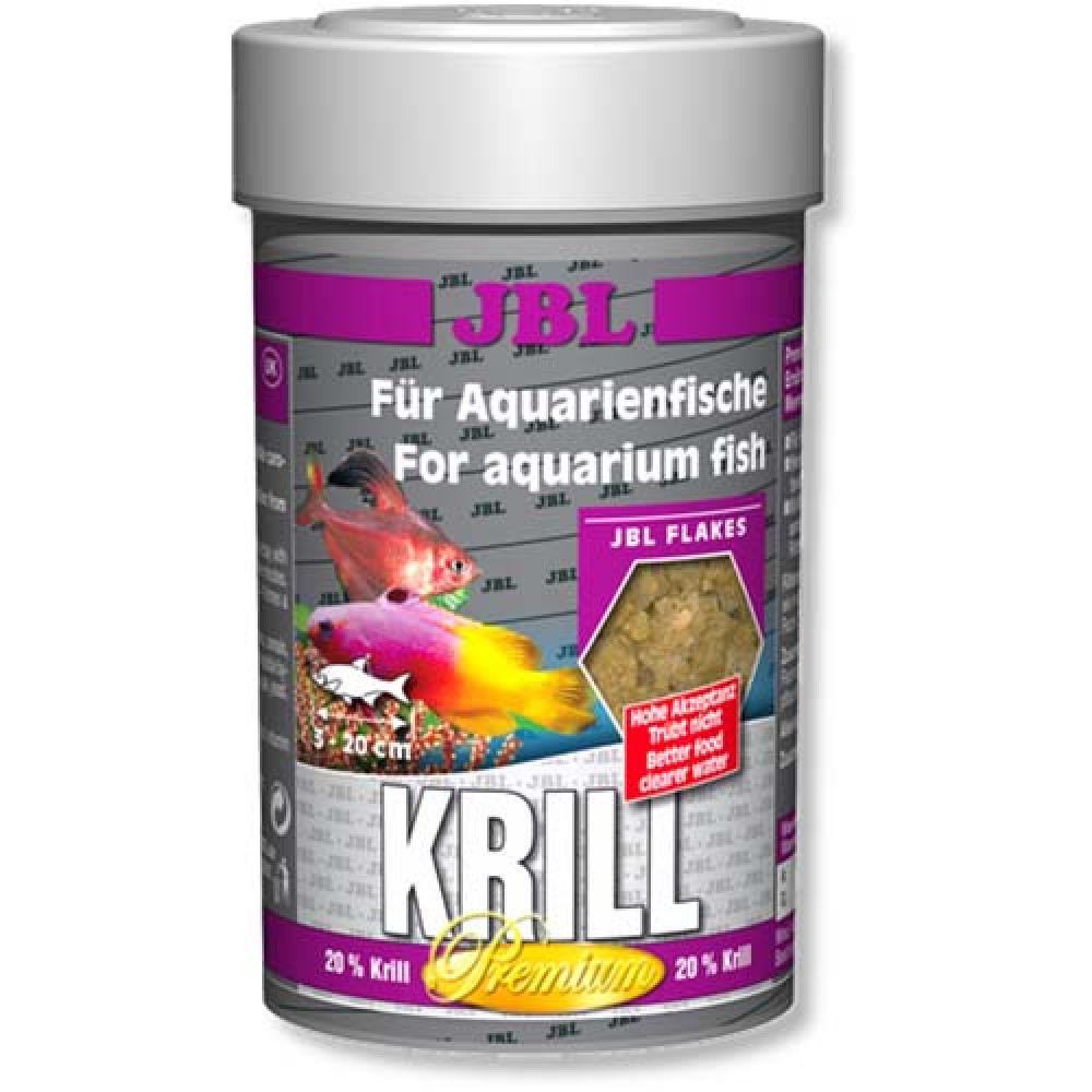Корм преміум-класу в формі пластівців JBL Krill для акваріумних риб, 250 мл