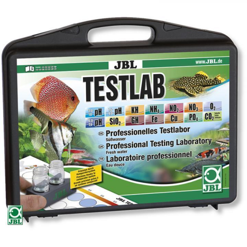 JBL Testlab валізка з тестами для вимірювання 13 параметрів води у прісноводних акваріумах
