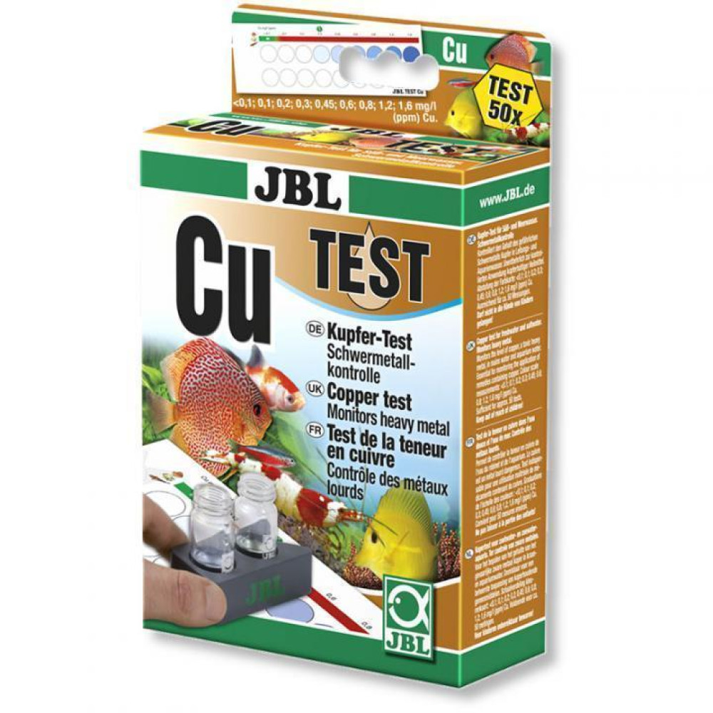 JBL Cu Copper Test експрес-тест для визначення вмісту міді у ставку, прісноводному та морському акваріумі