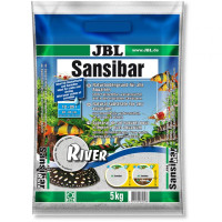 JBL Sansibar River світлий дрібний донний ґрунт з чорними каменями, 5 кг