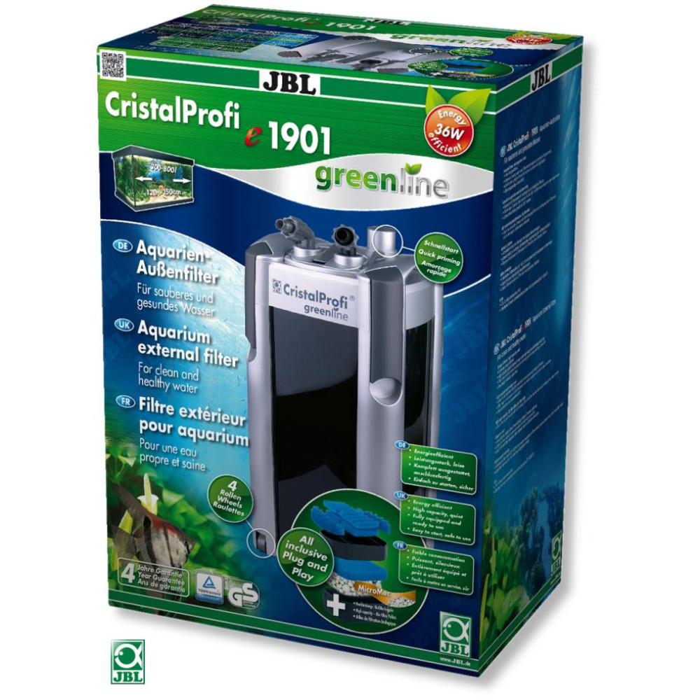 JBL CristalProfi e1901 зовнішній фільтр для акваріумів 200-800 л