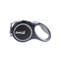 AnimAll повідець-рулетка для собак вагою до 25 кг, 5 м, сірий