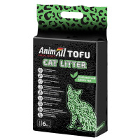 AnimAll Tofu Green Tea соєвий наповнювач із ароматом зеленого чаю, для котів, 6 л (2.6 кг)