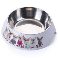 AnimAll пластикова миска з металевою вставкою для собак, 1.5 л