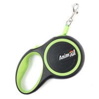 AnimAll рулетка повідець для собак до 50 кг, салатовий.