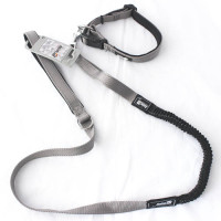 AnimAll HJ-Y304-LC-Gray-L комплект нашийник з повідцем для собак, L, сірий