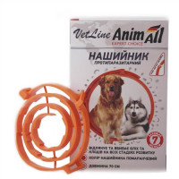 AnimAll VetLine нашийник протипаразитний для собак, помаранчевий, 70 см