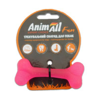 AnimAll Fun іграшка кістка, коралова, 8 см