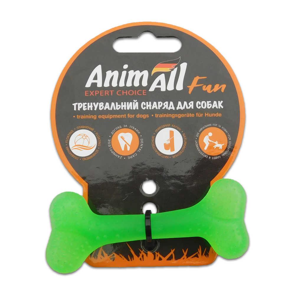 Іграшка AnimAll Fun кістка, зелена, 8 см