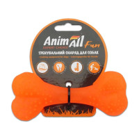 AnimAll Fun іграшка кістка, помаранчева, 12 см