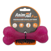 AnimAll Fun іграшка кістка, фіолетова, 12 см
