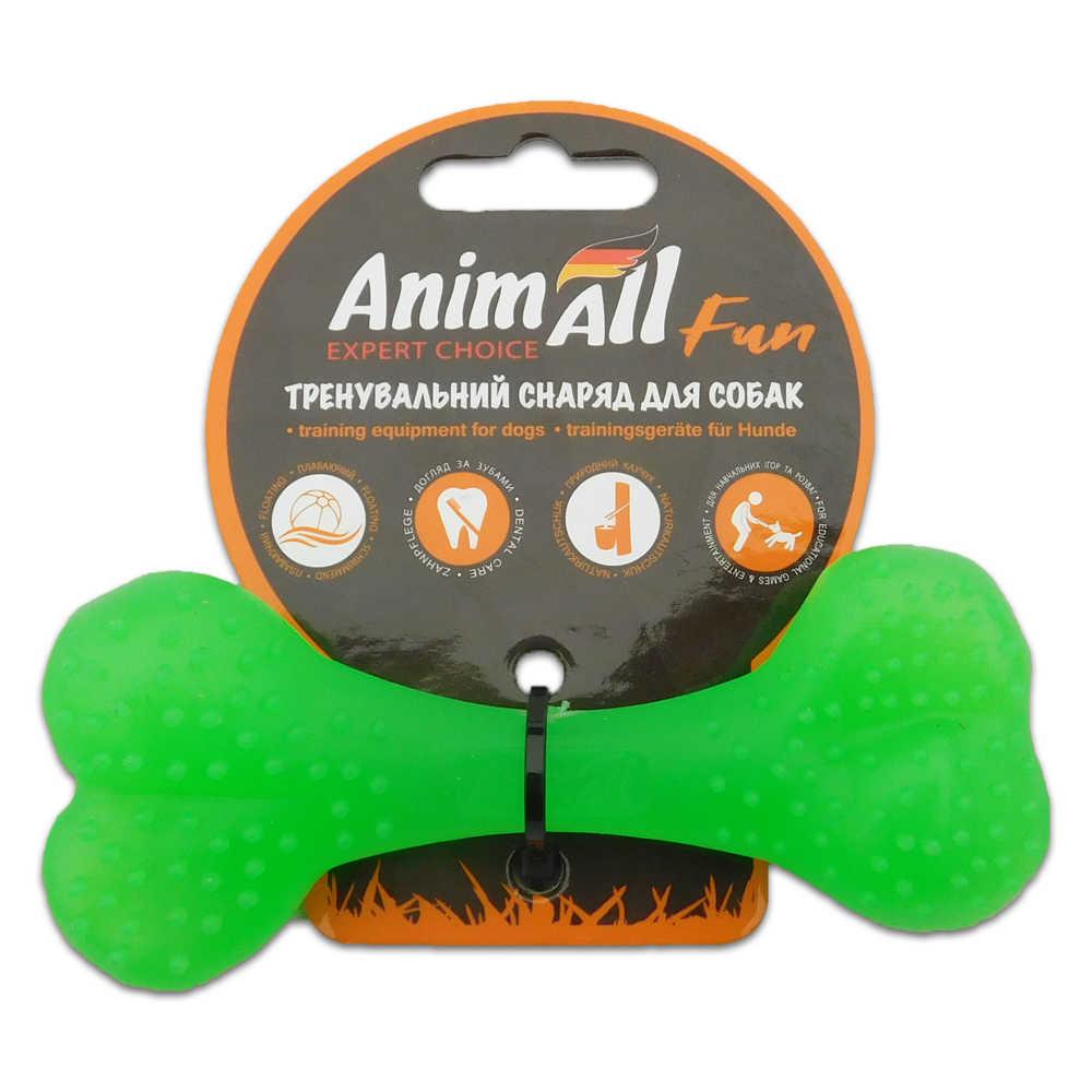 Іграшка AnimAll Fun кістка, зелена, 12 см