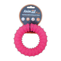 AnimAll Fun іграшка кільце з шипами, коралове, 12 см