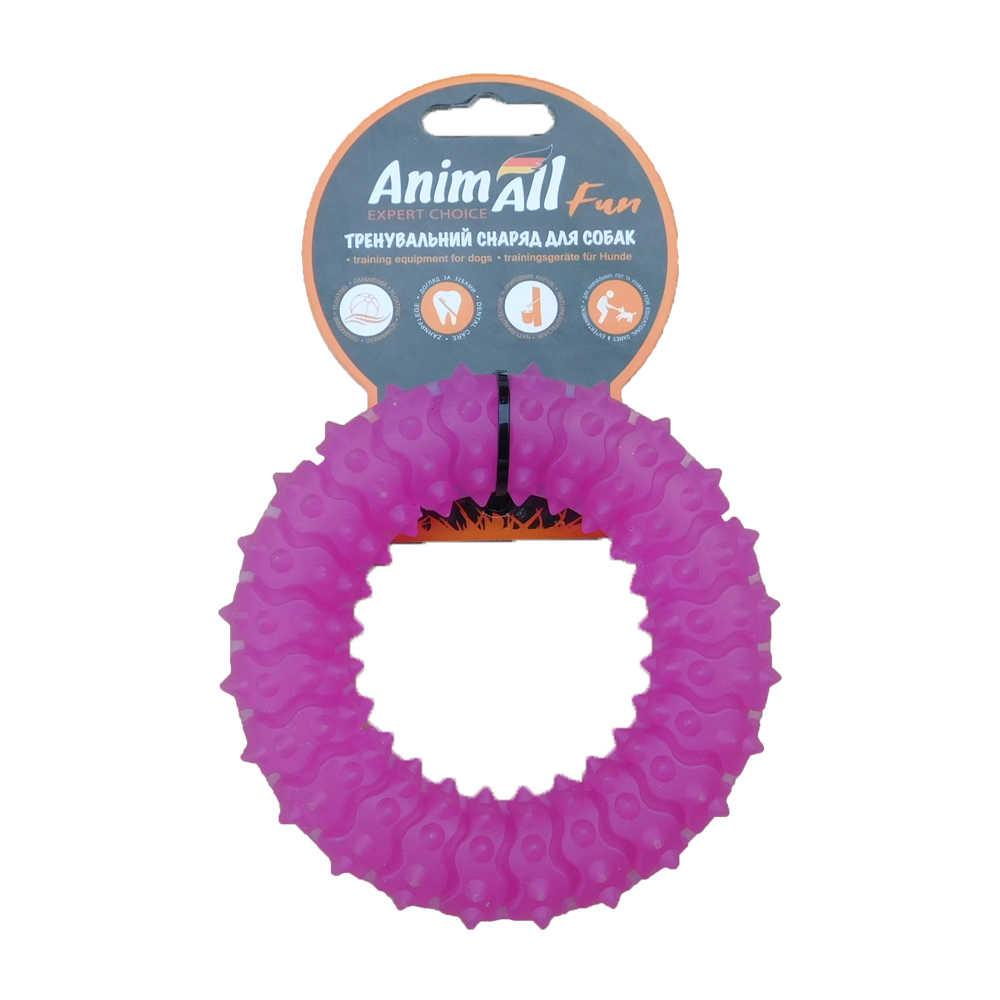 Іграшка AnimAll Fun кільце з шипами, фіолетове, 12 см