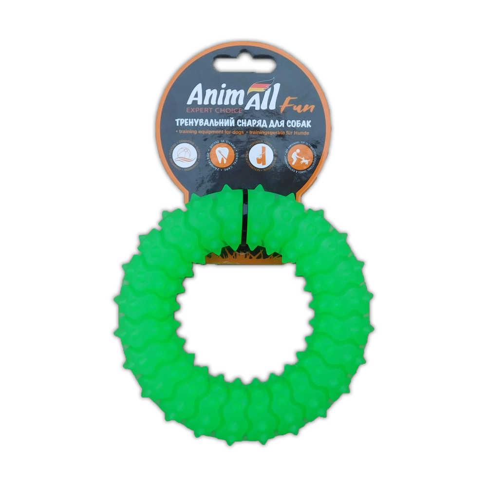 Іграшка AnimAll Fun кільце з шипами, зелене, 12 см