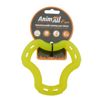 AnimAll Fun іграшка для собак кільце 6 сторін, жовте, 12 см