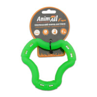 AnimAll Fun іграшка для собак кільце 6 сторін, зелений, 12 см