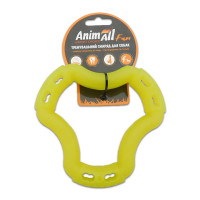 AnimAll Fun іграшка для собак кільце 6 сторін, жовте, 15 см
