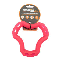 AnimAll Fun іграшка для собак кільце 6 сторін, коралове, 15 см