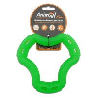 AnimAll Fun іграшка для собак кільце 6 сторін, зелений, 15 см