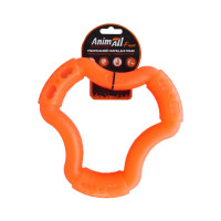 AnimAll Fun іграшка для собак кільце 6 сторін, оранжеве, 20 см