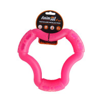 AnimAll Fun іграшка для собак кільце 6 сторін, коралове, 20 см