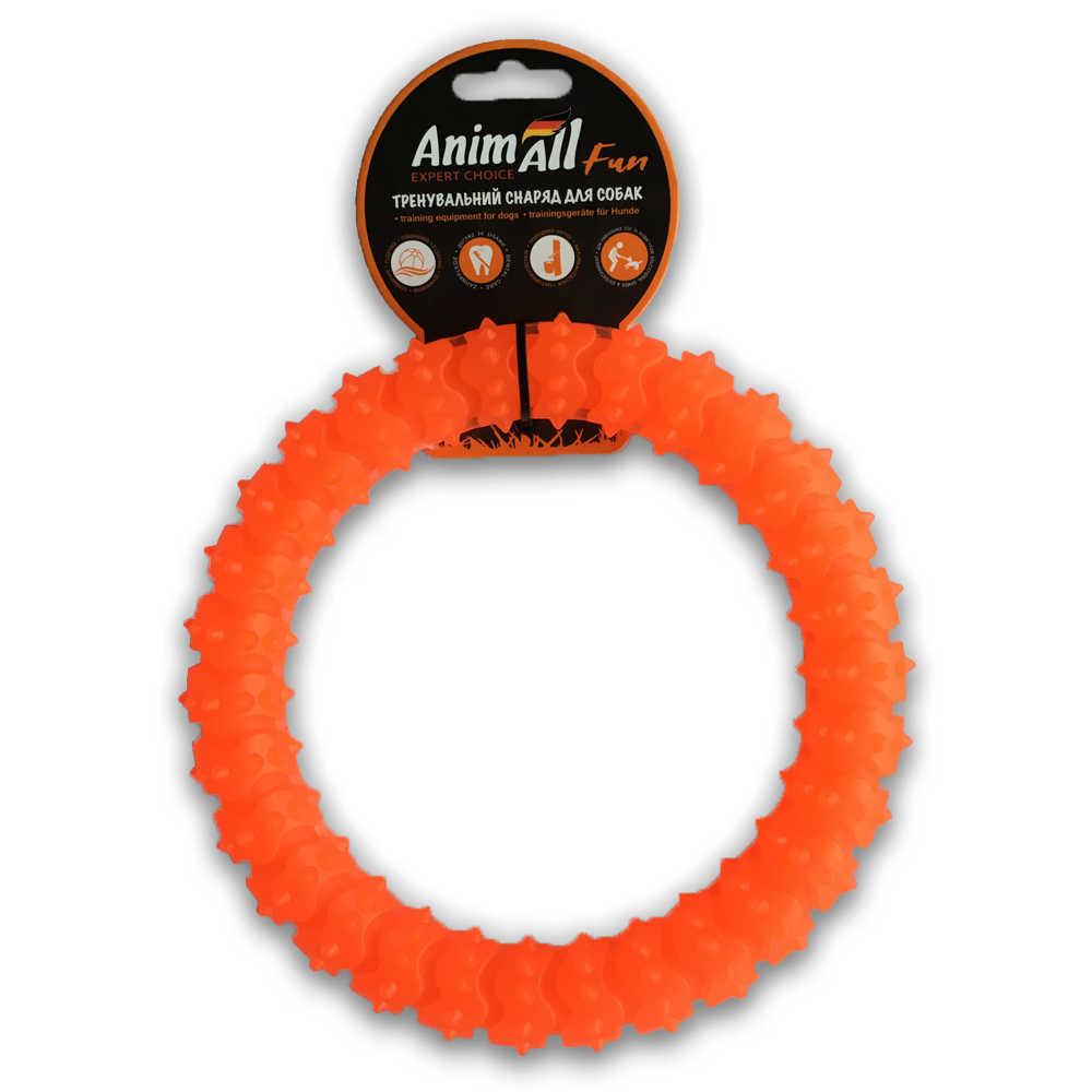 Іграшка AnimAll Fun кільце з шипами, помаранчеве, 20 см