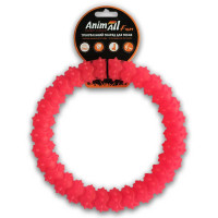 AnimAll Fun іграшка кільце з шипами, коралове, 20 см