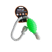 AnimAll Fun іграшка граната з канатом зелена 8 см