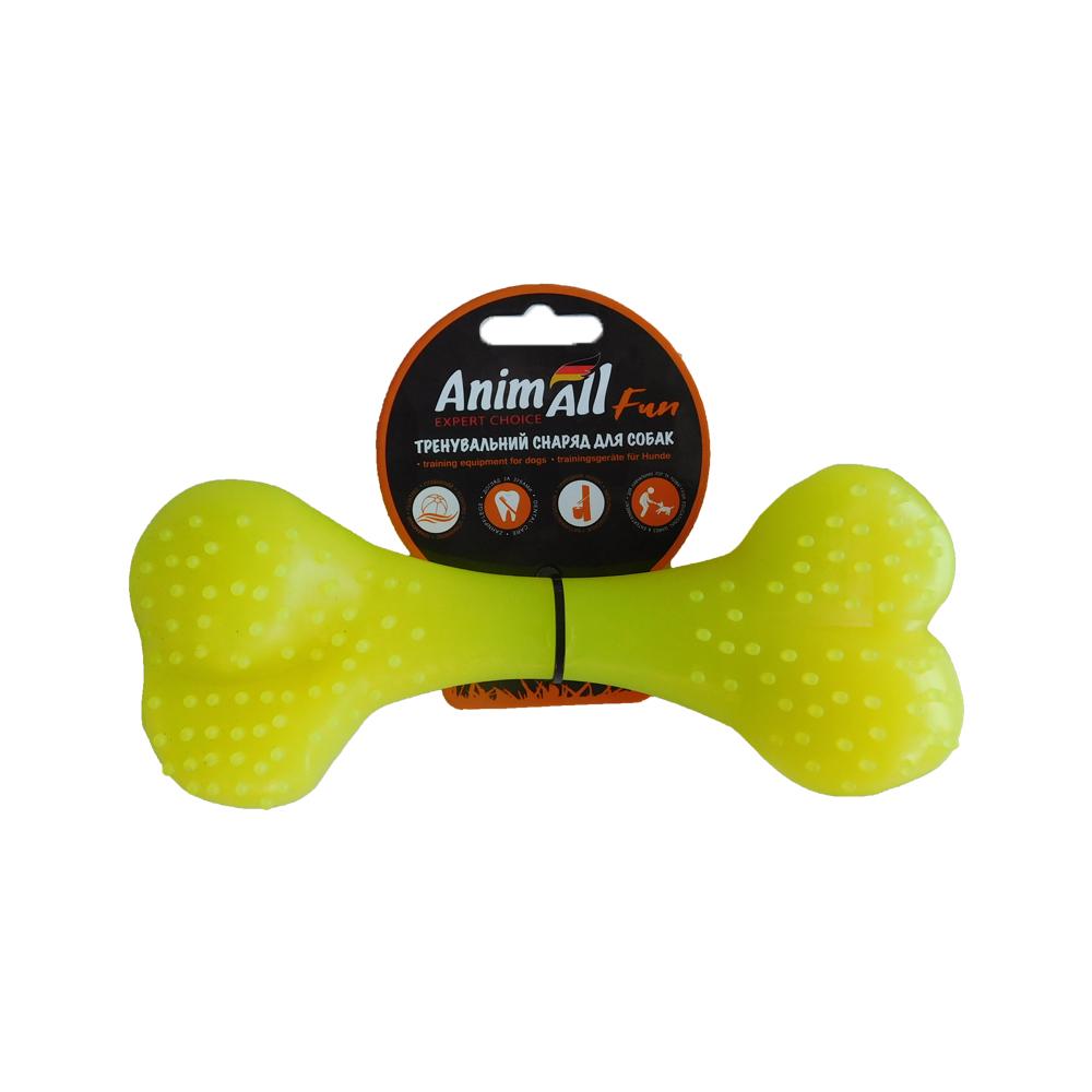 Іграшка AnimAll Fun кістка, жовта, 25 см