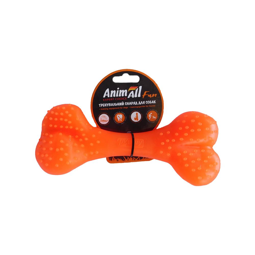 Іграшка AnimAll Fun кістка, помаранчева, 25 см