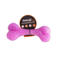 AnimAll Fun іграшка кістка, коралова, 25 см