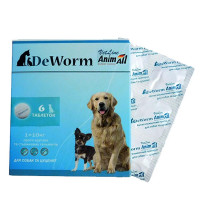 AnimAll VetLine DeWorm антигельмінтний препарат для собак та цуценят