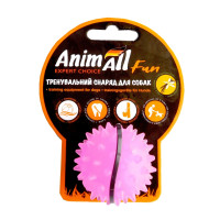 AnimAll Fun іграшка для собак м'яч каштан, фіолетова, 5 см