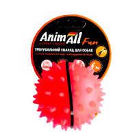 AnimAll Fun іграшка для собак м'яч каштан, кораловий, 7 см