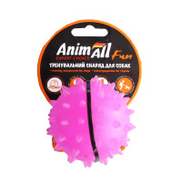 AnimAll Fun іграшка для собак м'яч каштан, фіолетова, 7 см