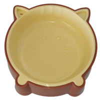 AnimAll пластикова миска у формі равлика, для котів, S, 200 мл, жовто-коричнева