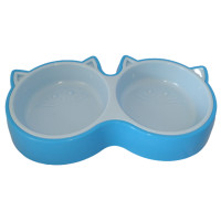 AnimAll пластикова миска у формі рибки, для котів, S, 200 мл, блакитна