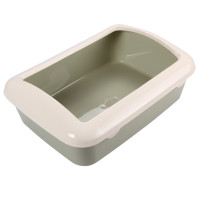 AnimAll туалет під наповнювач, з бортиком, 41×30×14 см, оливковий AnimAll туалет під наповнювач, з бортиком, 41×30×14 см, оливковий