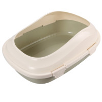 AnimAll P 1121 туалет зі сходами, для дорослих котів, оливковий