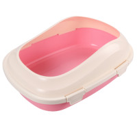 AnimAll P 1121 Туалет зі сходами, для дорослих котів, рожевий