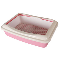 AnimAll A 970 туалет з сіткою та бортиком, 41×30×12 см, рожевий