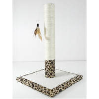 AnimAll кігтеточка для котів, сизаль, з леопардовим принтом, 30×30×42 см