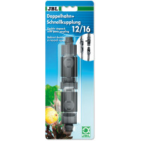 JBL double stopcock+quickcoupling для підключення, відключення та перекриття шлангів в акваріумі, 16/22 мм