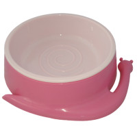 AnimAll пластикова миска у формі равлика, для котів, L, 350 мл, рожева
