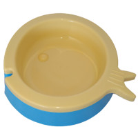 AnimAll пластикова миска у формі рибки, для котів, S, 200 мл, жовто-синя