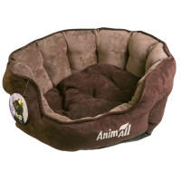 AnimAll Royal Velours Chocolate лежак для котів та собак, 53×47×21 см
