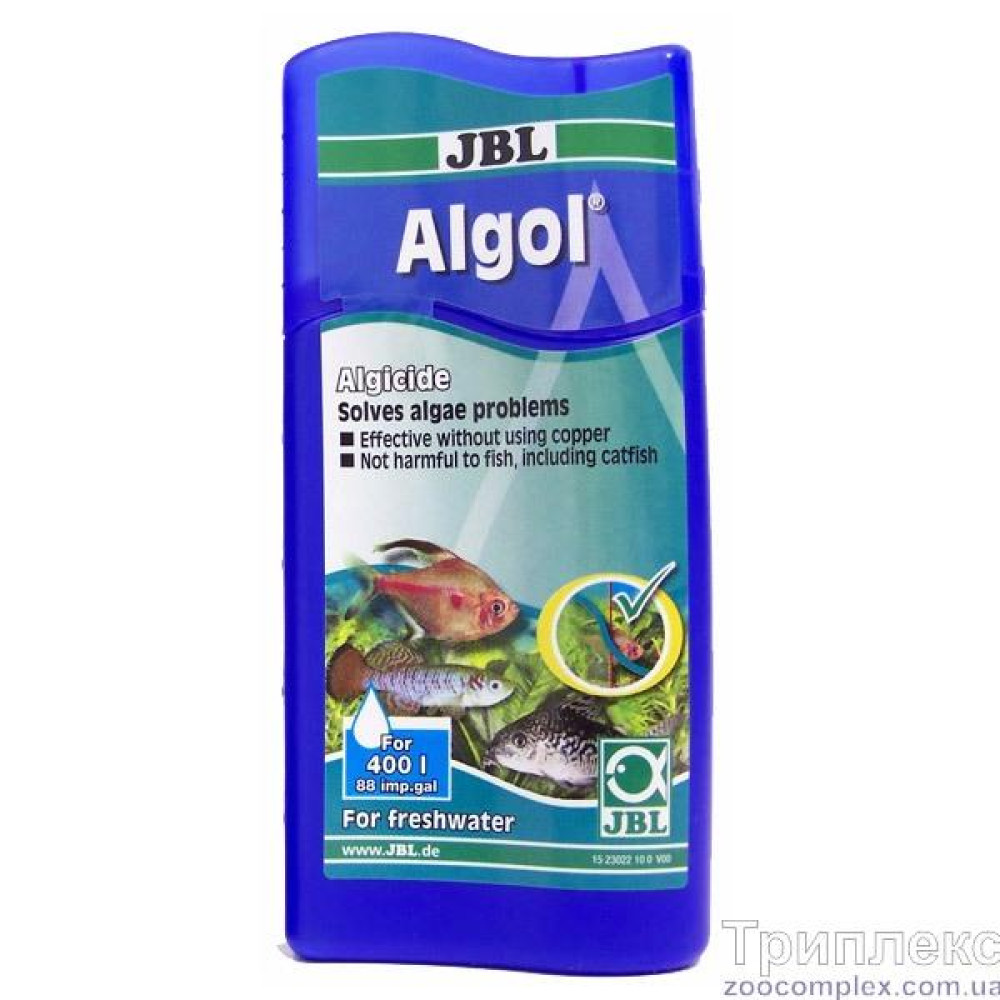 Кондиціонер JBL Algol для боротьби з водоростями в прісноводому акваріумі, 250 мл