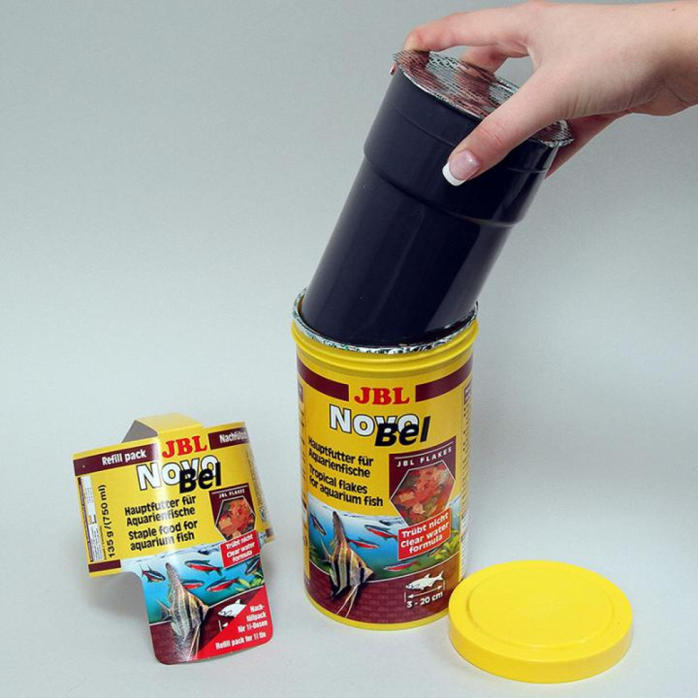 Основний корм у формі пластівців JBL NovoBel Refill для акваріумних риб, 130 г