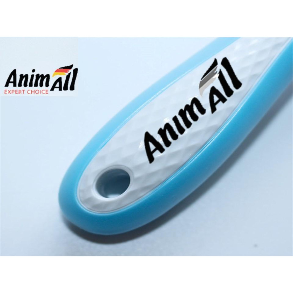 Гребінець-граблі AnimAll Groom для тварин, Блакитна